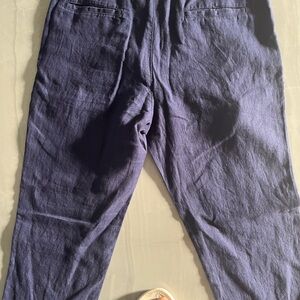 Men’s cotton linen pants size 34x32 never worn brand new. Brand black brown